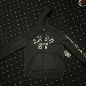 Aeropostale Black Hoodie Jacket